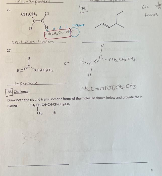 Solved 17. Draw both the cis and trans isomeric forms of | Chegg.com