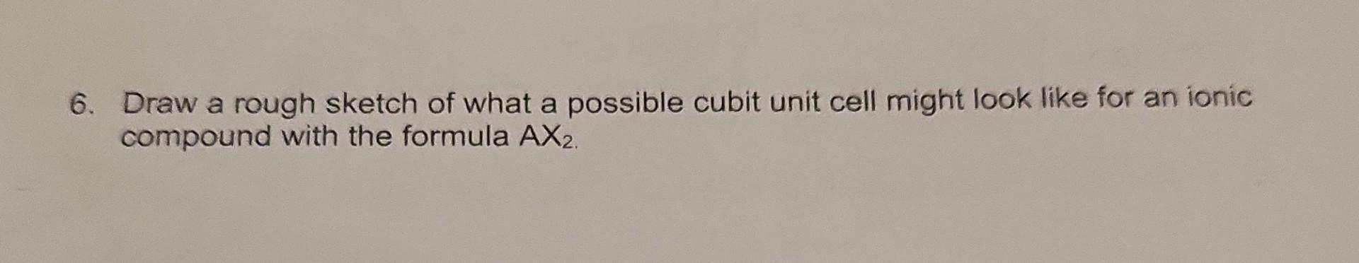 Solved Draw a rough sketch of what a possible cubit unit | Chegg.com