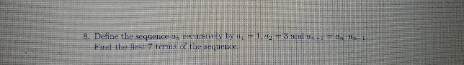 Solved Do all 8 problems. 1. Give an example of a set with | Chegg.com