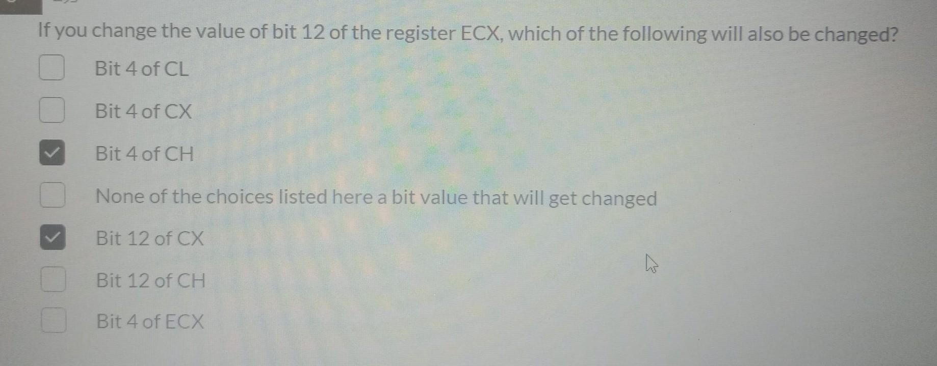Solved If you change the value of bit 12 of the register | Chegg.com