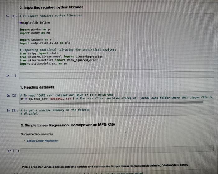 Solved 0. Importing required python libraries In [1]: 5 To | Chegg.com