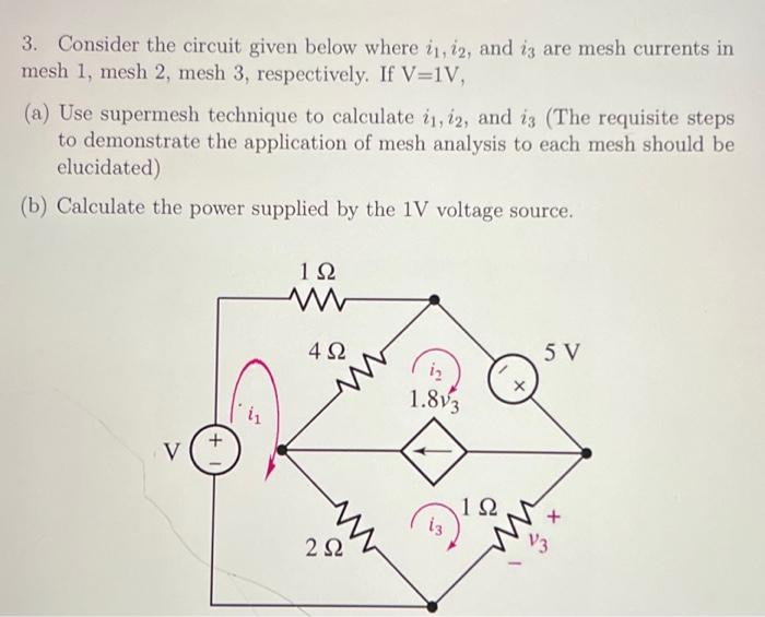 Solved 3. Consider the circuit given below where i1,i2, and | Chegg.com