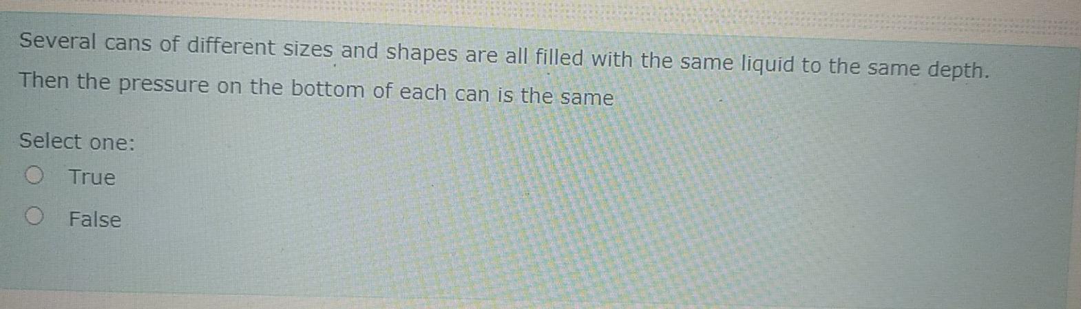 Solved Several cans of different sizes and shapes are all | Chegg.com
