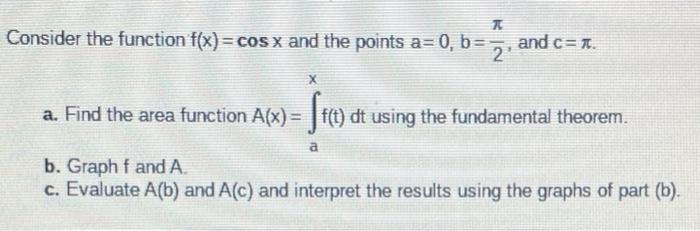 Solved Consider the function f(x) = cos x and the points | Chegg.com