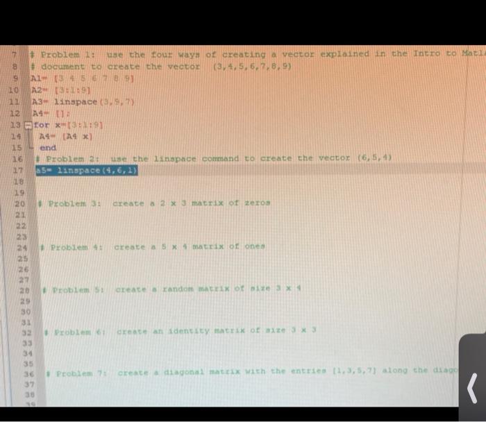 Solved Problem 1: use the four ways of creating a vector | Chegg.com