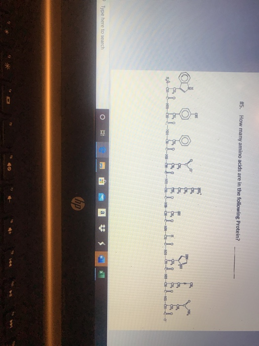 Solved #5. How many amino acids are in the following | Chegg.com