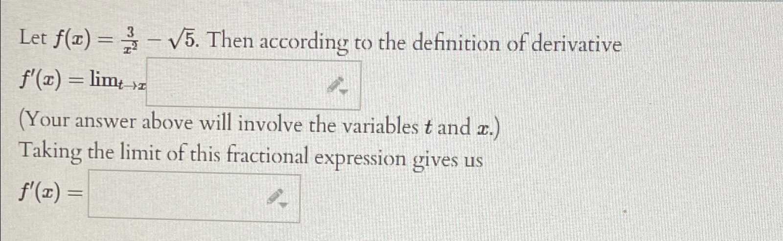 Solved Let F X 3x2 52 ﻿then According To The Definition Of