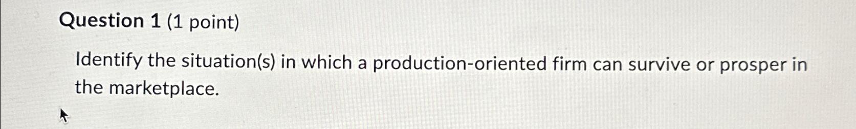 Solved Question 1 (1 ﻿point)Identify the situation(s) ﻿in | Chegg.com