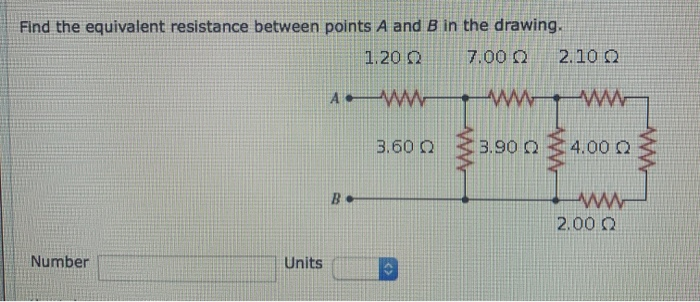 Solved Find the equivalent resistance between points A and B | Chegg.com