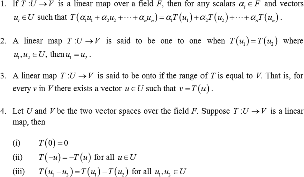 Definition Of Linear Map Chegg Com