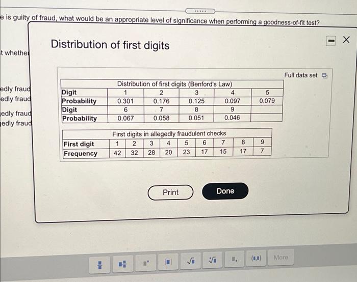 Solved The first significant digit in any number must be 1, | Chegg.com