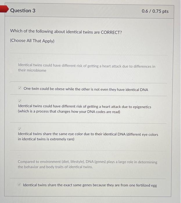 Solved Question 3 Which of the following about identical | Chegg.com