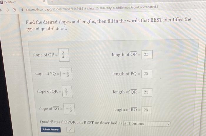 Solved X + @deltamath.com/app/student/solve/15424851/ | Chegg.com
