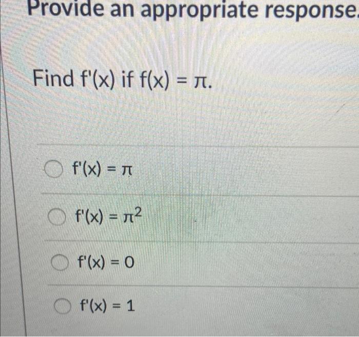 Solved Provide An Appropriate Response Find F X If F X