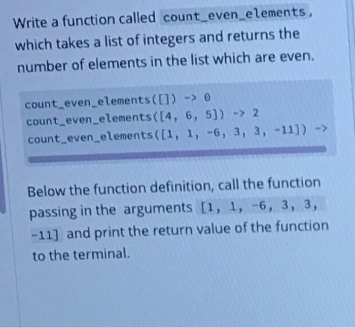 Solved python use while loopdo not use lambda function and | Chegg.com
