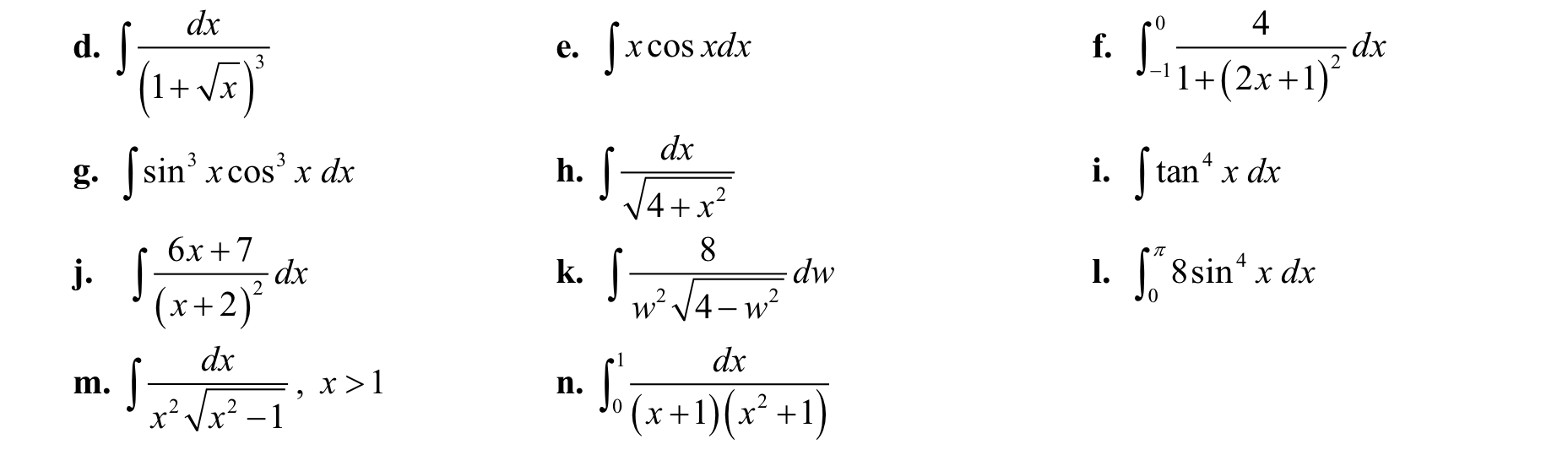 Solved Evaluate these integrals please!!! Can you please | Chegg.com
