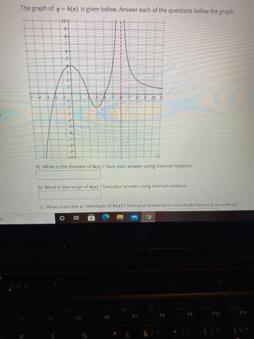 Solved Function Evaluation Given the function k(z) = x2 – | Chegg.com