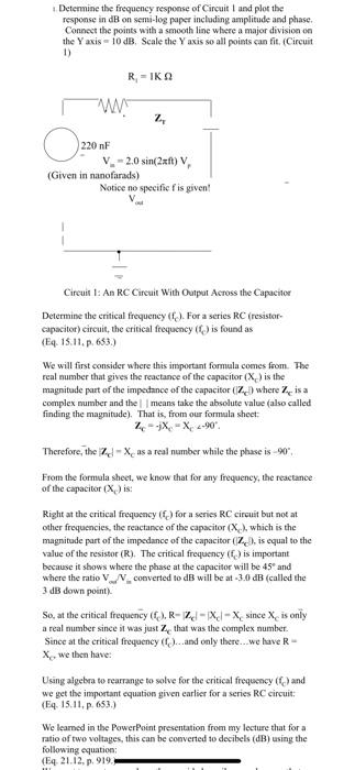 Solved 4. Determine the frequency response of Circuit 1 and | Chegg.com