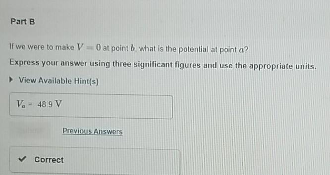 Solved Consider two points, a and b, which are located in a | Chegg.com