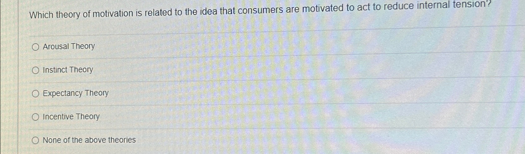 Solved Which theory of motivation is related to the idea | Chegg.com