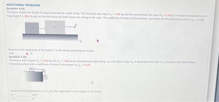 Solved Question 4.5ar The figure shows two blocks of wood | Chegg.com