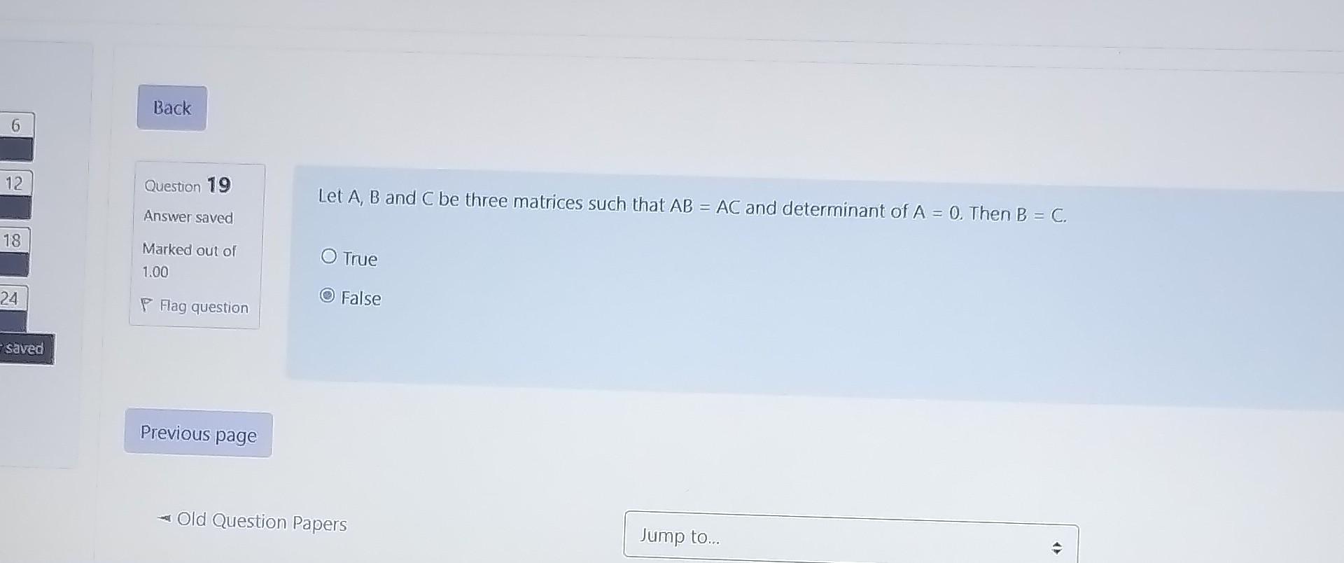 Solved Let A,B And C Be Three Matrices Such That AB=AC And | Chegg.com