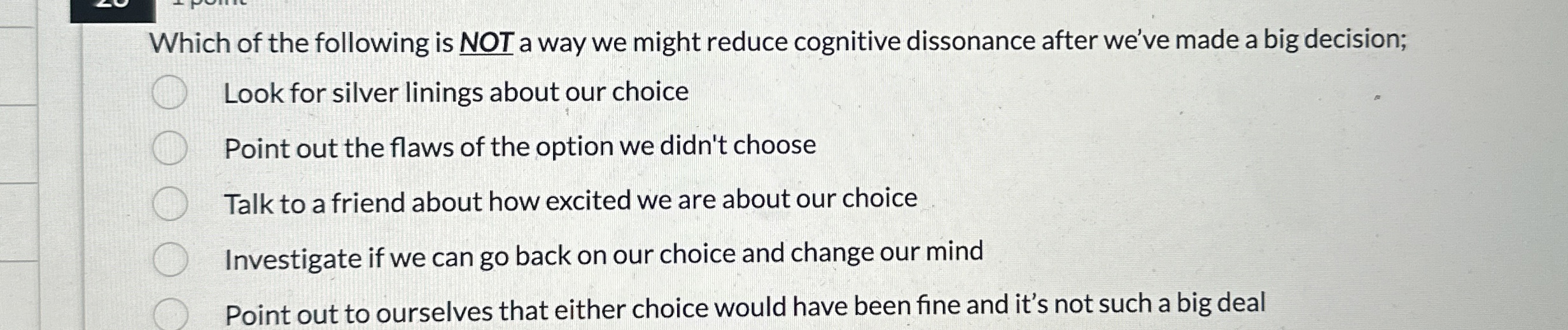 Solved Which of the following is NOT a way we might reduce | Chegg.com
