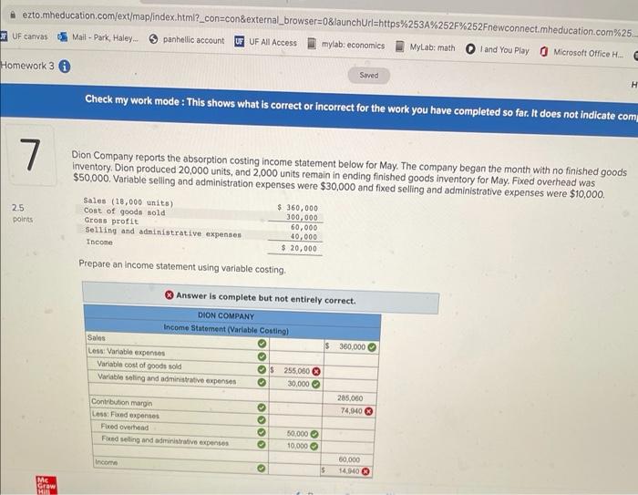 Solved Help Me Finish This Proble Dion Company Reports Th 1239