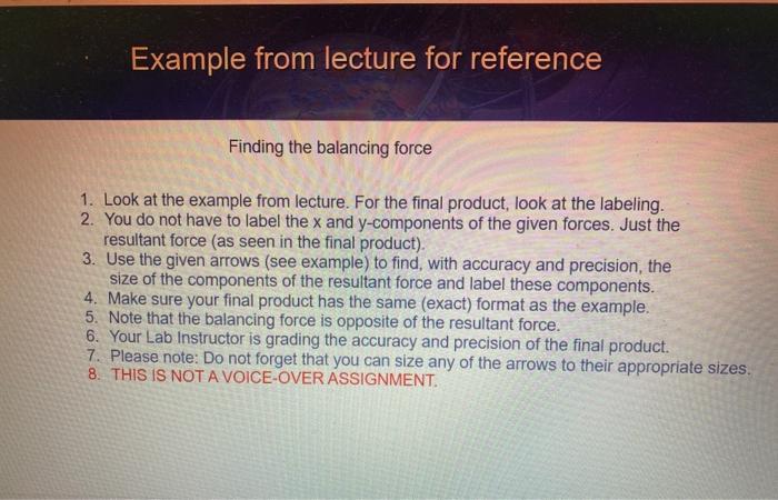 Solved Example from lecture for reference Finding the | Chegg.com