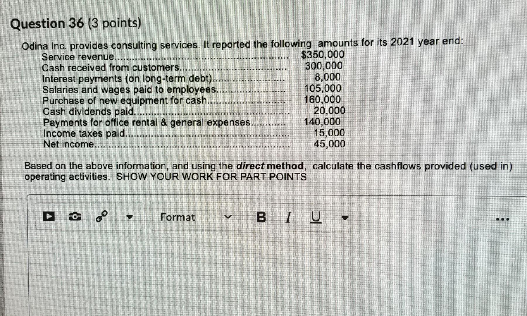 Solved Could you please answer this question? I am in a | Chegg.com