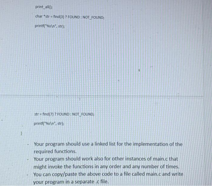 Solved Write a C program that: produces the output 5 7 4 NOT | Chegg.com