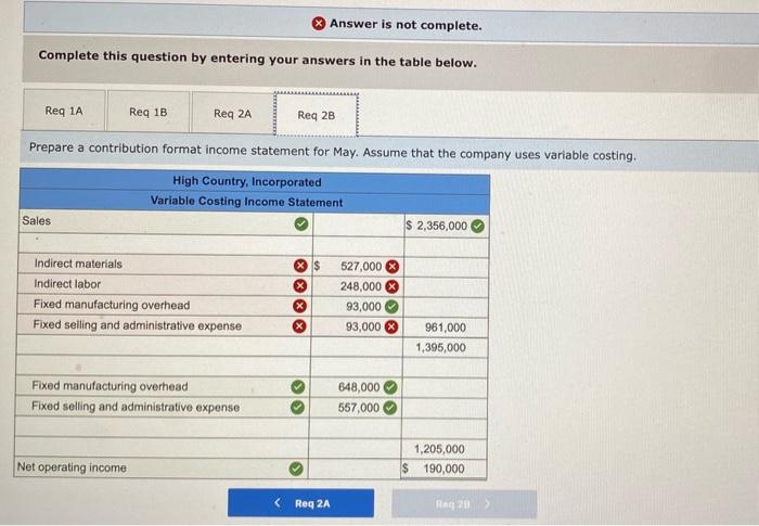 Solved i tried step 2 for answer 2B and it wasnt correct. | Chegg.com