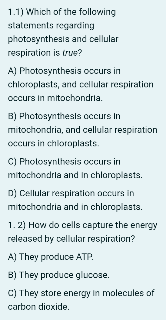 Solved 1.1) Which of the following statements regarding | Chegg.com
