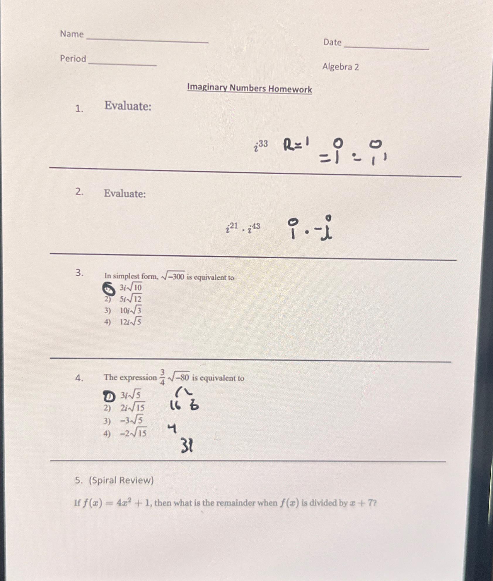 solved-namedatiperiosalgebra-2imaginary-numbers-chegg
