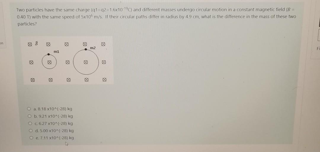 Solved Two particles have the same charge (91=92=1.6x10-190) | Chegg.com