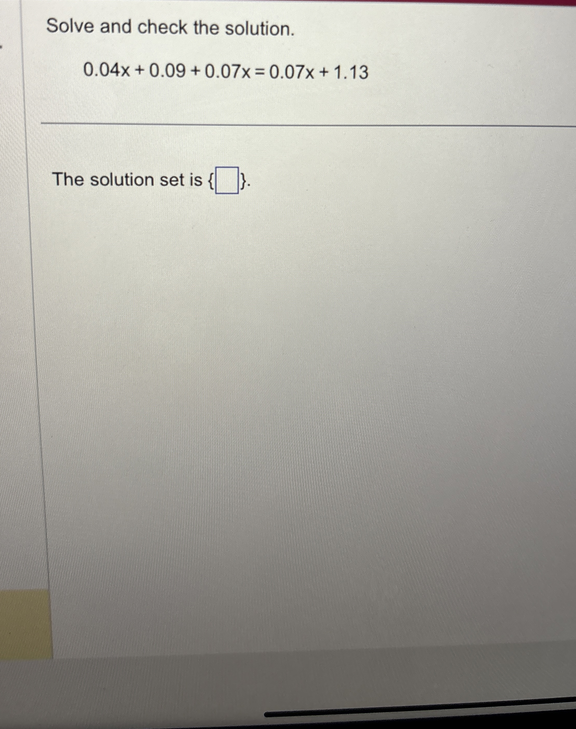 Solved Solve and check the | Chegg.com