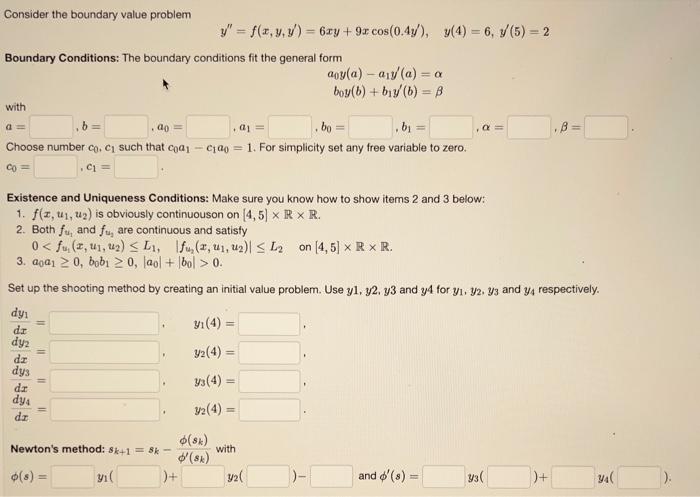 Solved Consider the boundary value problem | Chegg.com