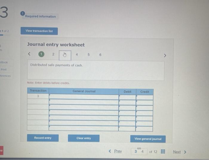 Journal entry worksheet (1) 6 Paid actual liquidation | Chegg.com