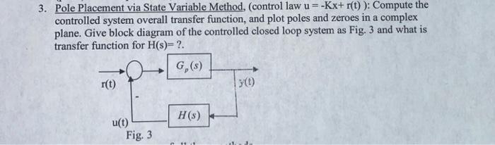 Control Theory To A Practical Design Problem. U(s) | Chegg.com