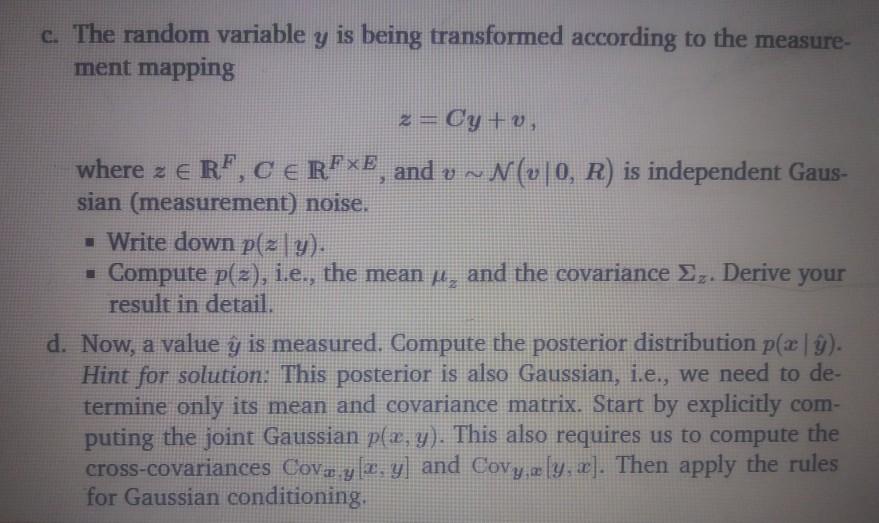 6 12 Manipulation Of Gaussian Random Variables Co Chegg Com