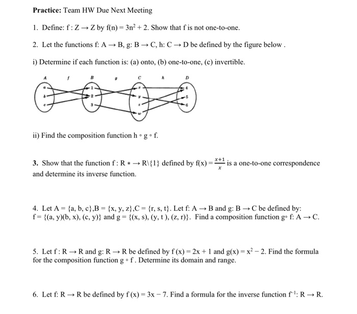 Solved Example 8 Let F And G Be The Functions From The S Chegg Com