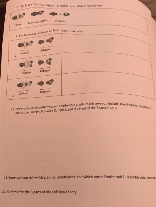 [Solved] 12. Draw Label an Endothermic and Exothermic grap