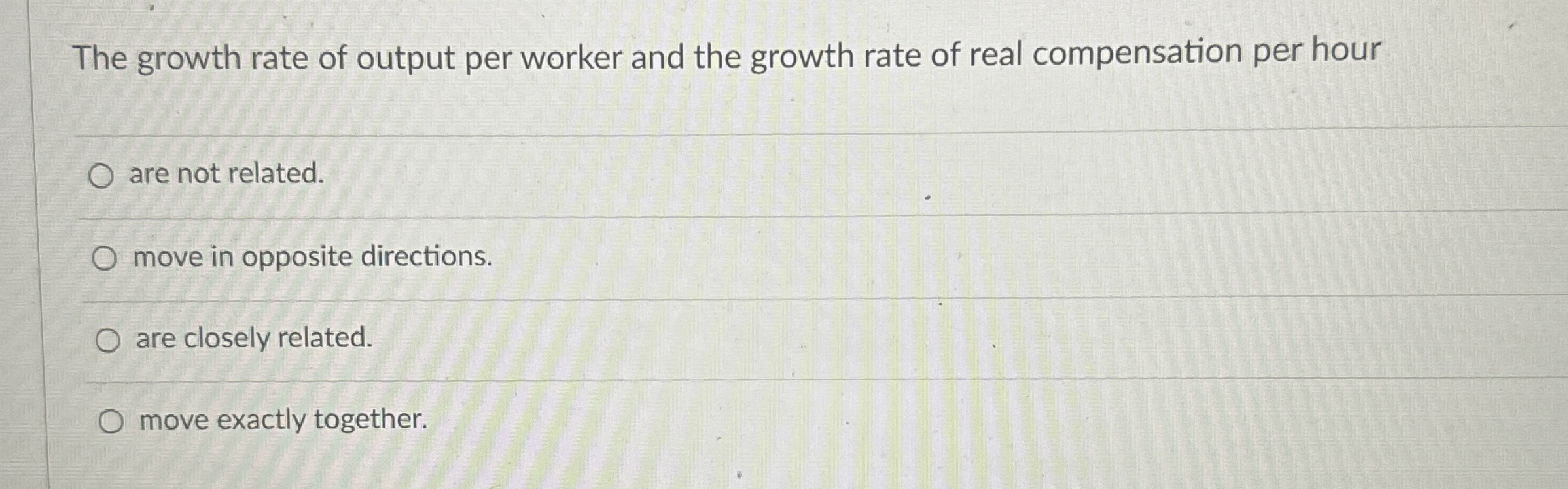 Solved The growth rate of output per worker and the growth | Chegg.com