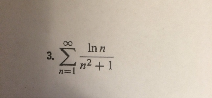 Solved OX - Inn n = n² + | Chegg.com