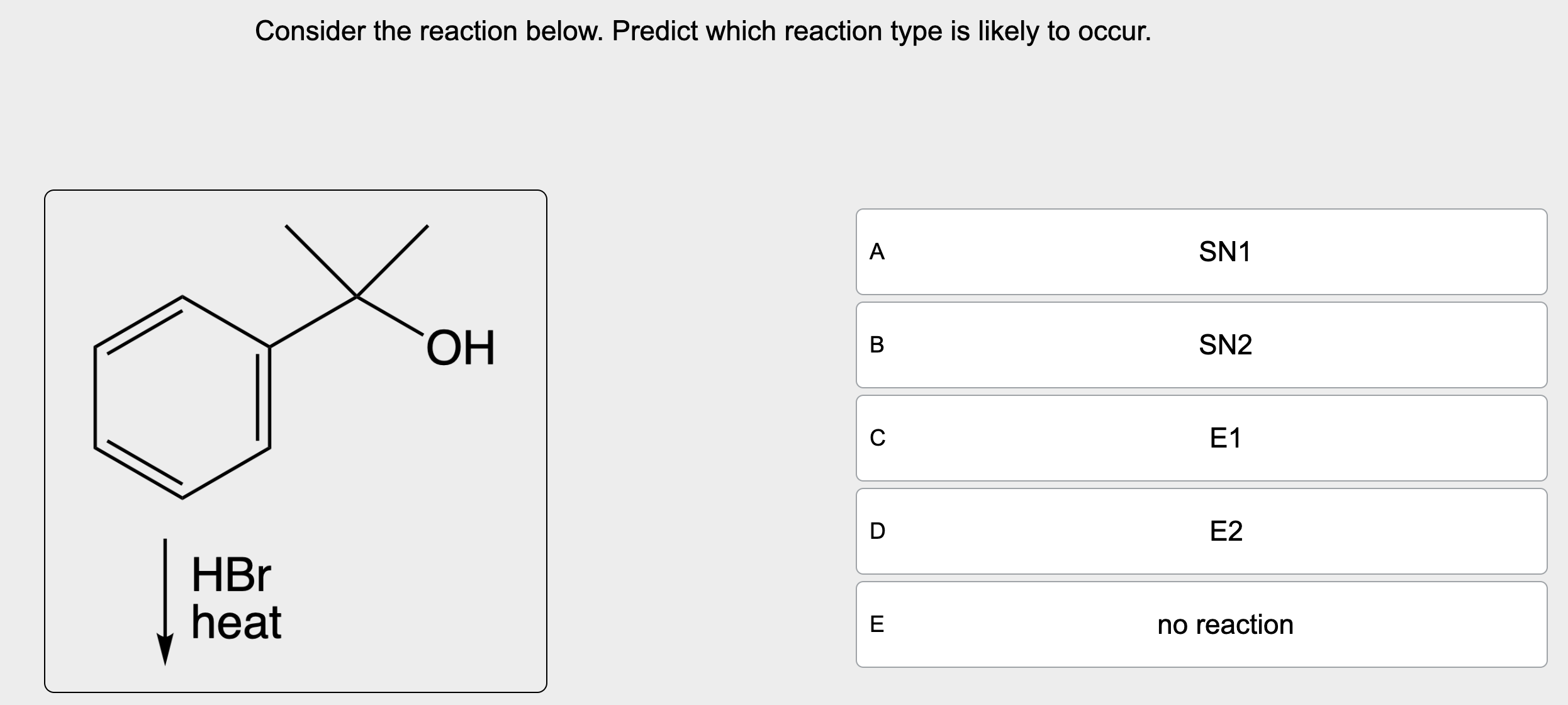 [Solved]: Consider the reaction below. Predict which reacti