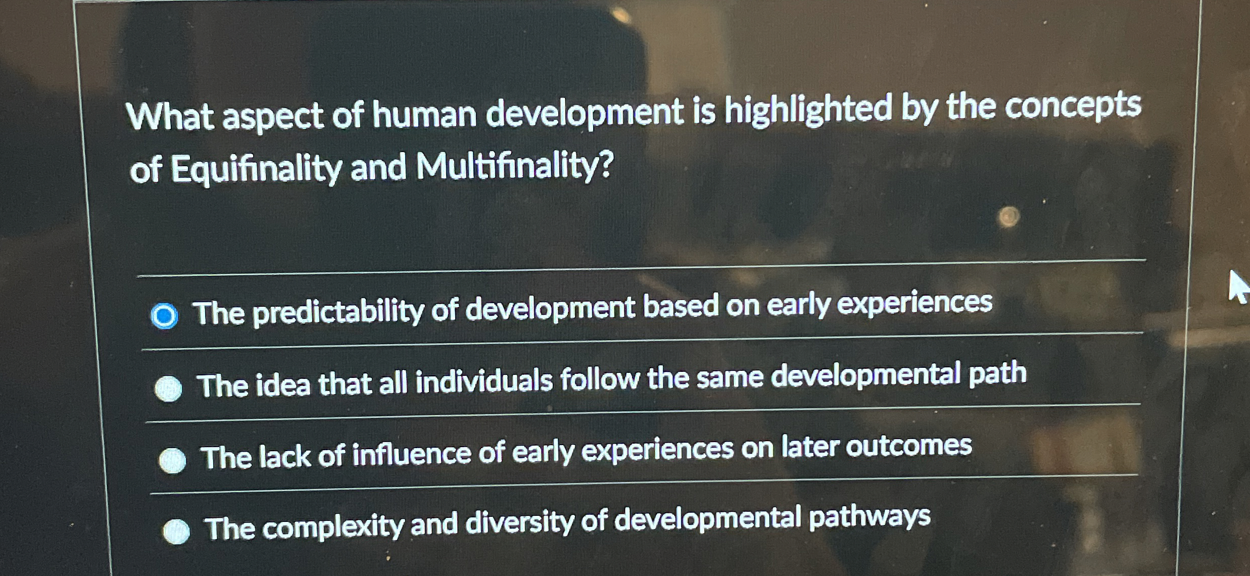 Solved What aspect of human development is highlighted by | Chegg.com