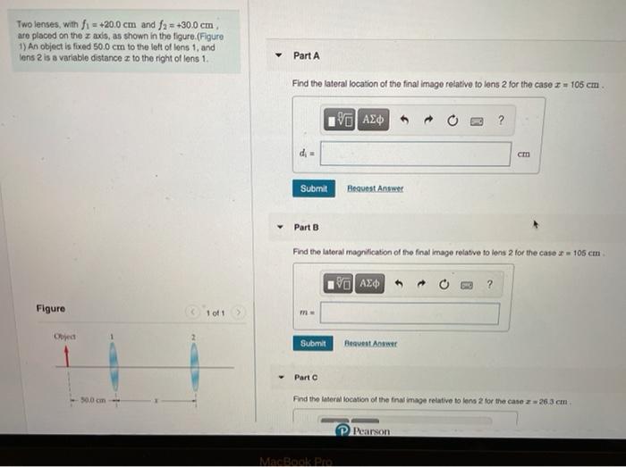 Solved part D : find the lateral magnification of the final | Chegg.com