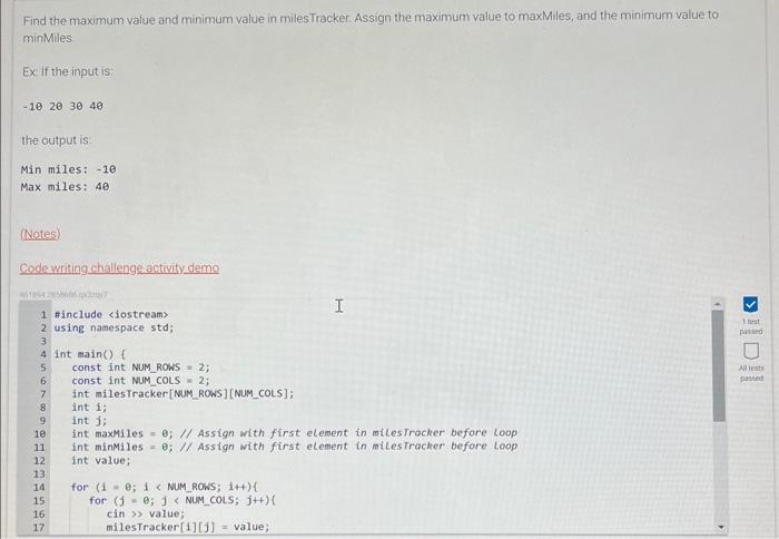 Solved Find the maximum value and minimum value in | Chegg.com