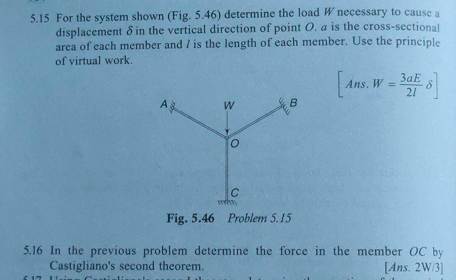 Solved 5.15 For the system shown (Fig. 5.46) determine the | Chegg.com