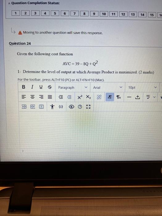 Solved * Question Completion Status: 1 2 3 4 5 6 7 10 12 13 | Chegg.com